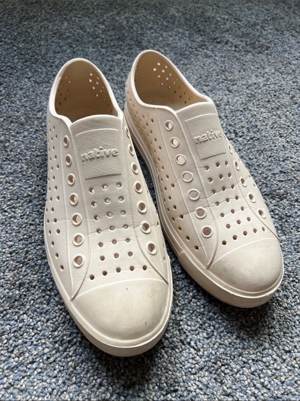Native Slip-On Perforated Sneakers - Cream
